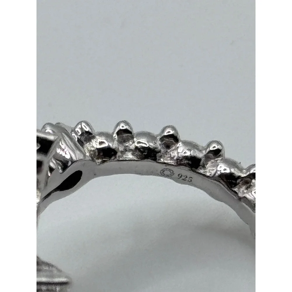 Dallas Prince Sterling Silver Starburst Star Ring Size 6